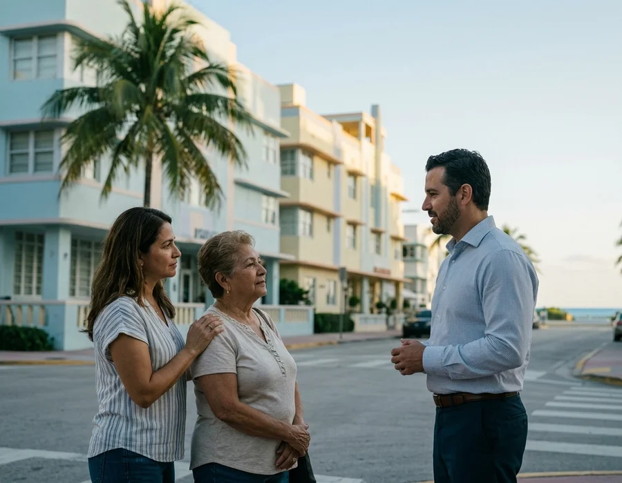 Editorial photograph of Kendall at golden hour, conveying the local context for premises liability lawyer representation.