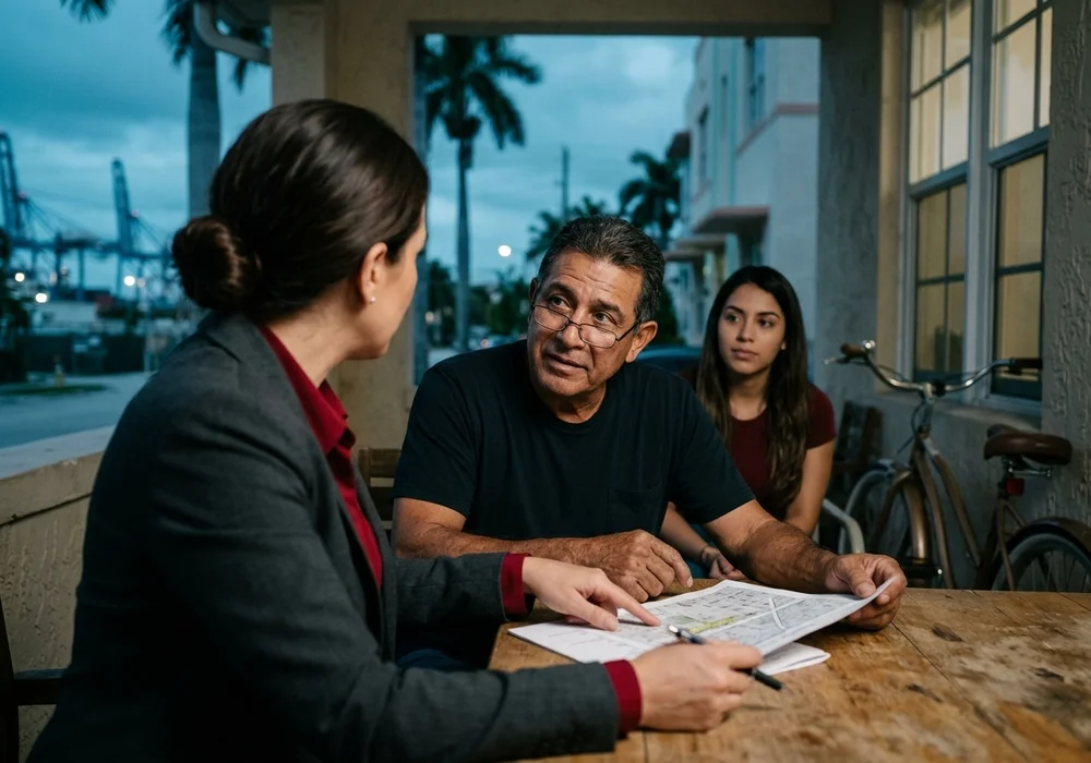 Documentary photograph of consultation work related to car accident cases.