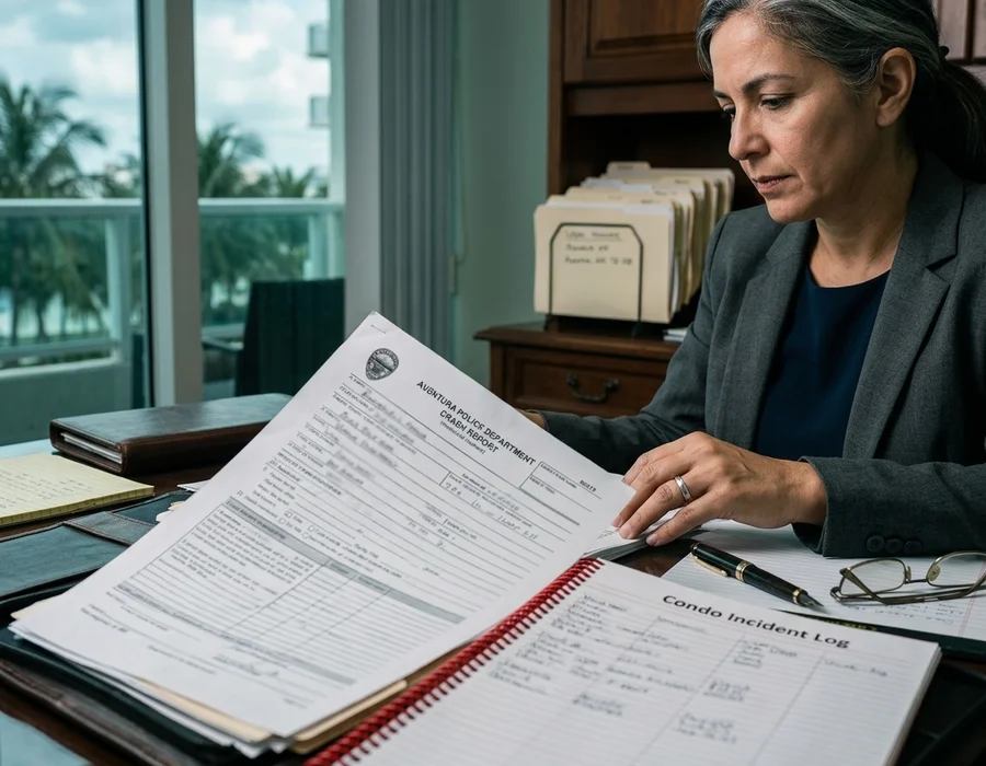 Editorial photograph of Pinecrest at golden hour, conveying the local context for rear-end collision attorney representation.